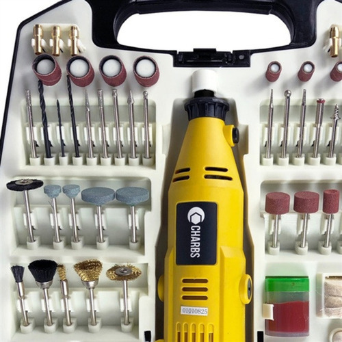 Kit Mini Retifica Completa 234 Acessórios E Maleta 100/220v