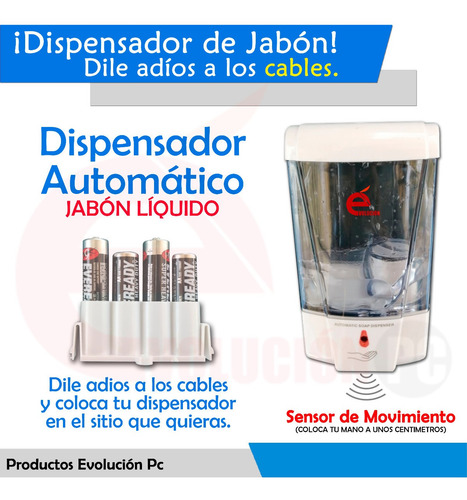 Dispensador De Jabon Liquido Para Manos Automatico V1