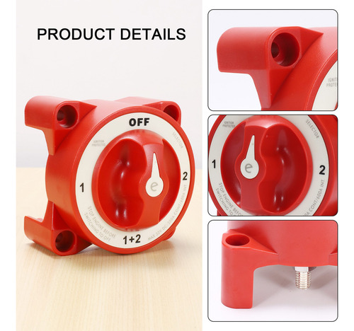 Interruptor Aislador De Batería Doble Para Barcos 9002e, 32