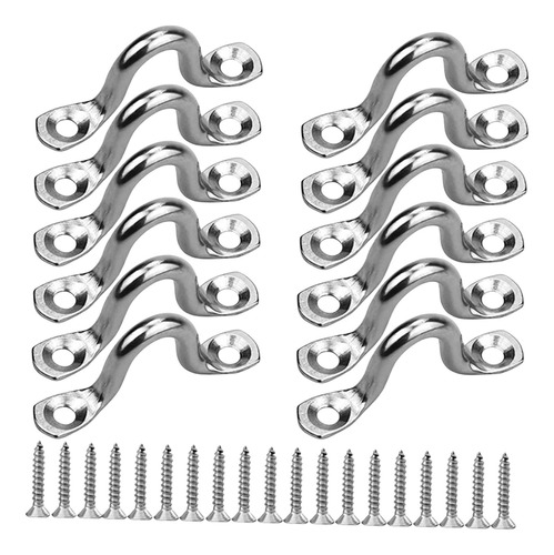 12x 4mm Pad Eye Anchor Point Acero Inoxidable Loop Kayak