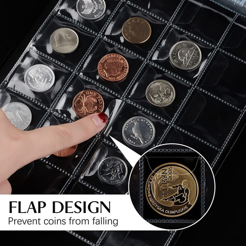 300 Pockets Coin Collection Album Coin Holder For Collectors