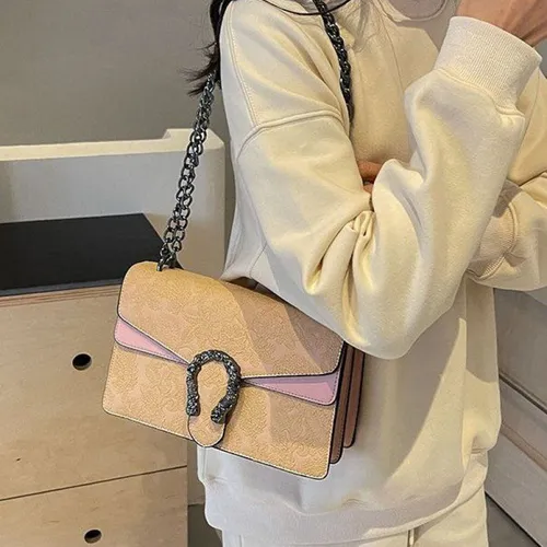 comprar Bolso De Mujer Con Cadena Tipo Cartera De Piel De Cocodrilo
