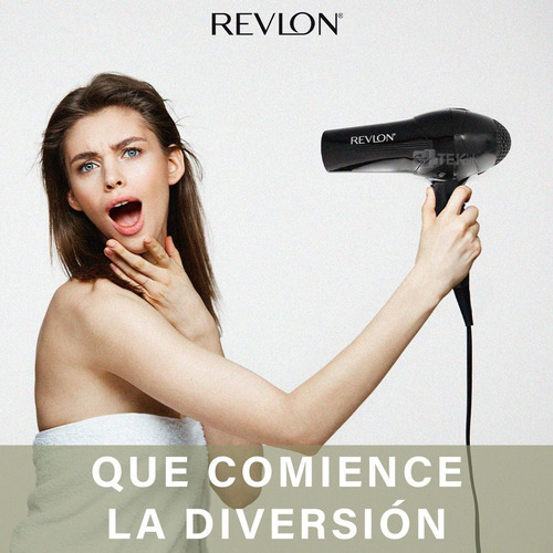 Secadora De Cabello Revlon Essentials Rv408 1875w Negra