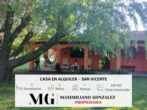 Casa En Alquiler  -  San Vicente, Canning