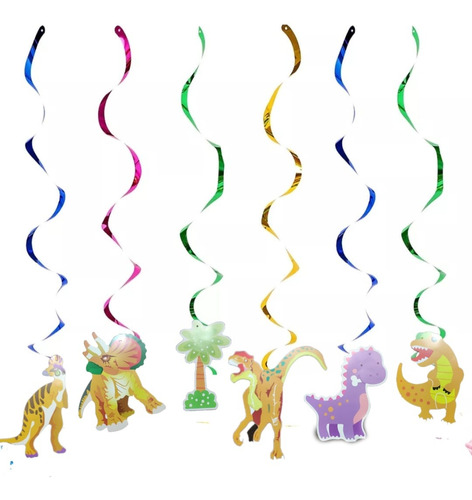 Globi® Decoracion Colgantes Espiral Cumpleaños Dinosaurios