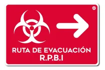 Comprar Señalamiento Ruta De Evacuacion Rpbi Der \u002F Izq 20x30