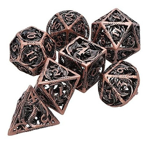 Dado Para Juego De Rol - Dungeons And Dragons Metal Dnd Dice