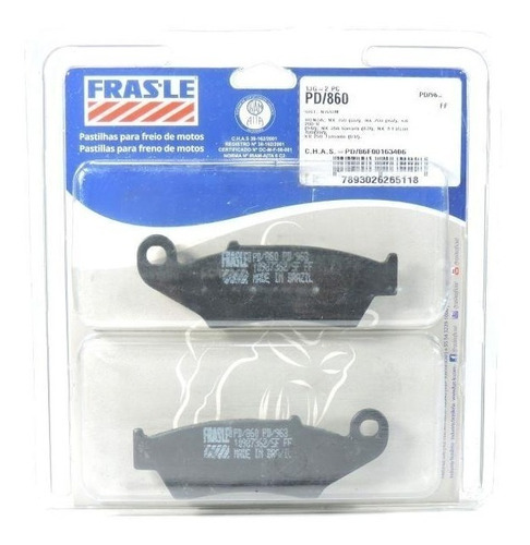 Pastillas Freno Delantero Frasle Honda Xr 125 Y 150 Colocaci