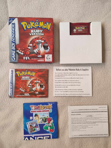 Pokemon Ruby Game Boy Advance Gba Completo Pal Version