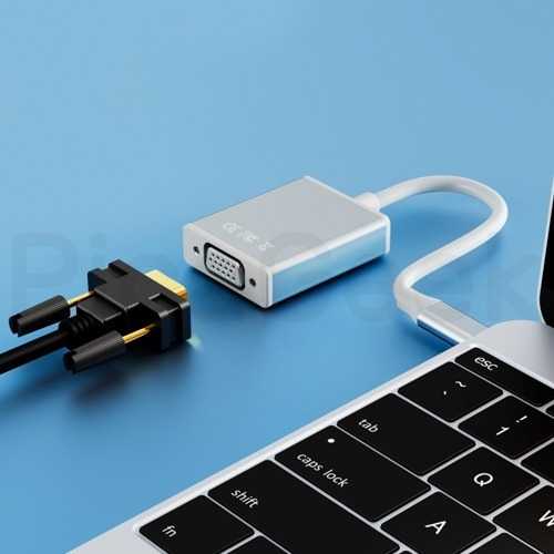 Cable Adaptador Usb-c 3.1 A Vga Macbook Thunderbolt 3 S8 S9