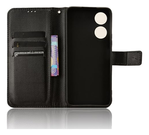 Funda Para Honor X5 Plus Honor Play 40c 5g Negro Piel Sintet