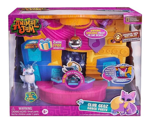 Mascota Animal Jam Muñeco Club De Baile Playset Original