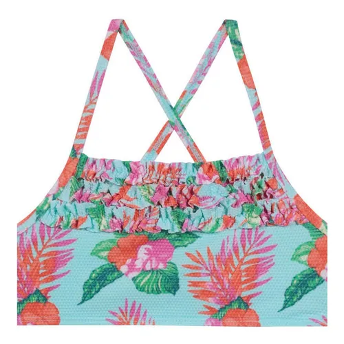 Niña Bikini H2owear Uv+30 Textura Estampada Celeste