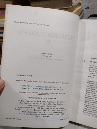 Iniciación Literaria Iv Antonio Domínguez Hidalgo Rp24 (Usado)
