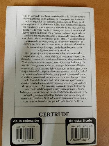 Gertrude - Hermann Hesse (Usado)
