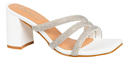 Sandalias Fiesta Tiziana Tres-tiras Blanco