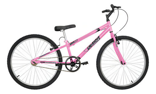 Bicicleta Aro 26 Feminina Resistente Rebaixada Sem Marcha Cor Rosa Bebê
