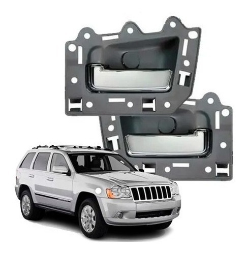 Manilla Interna Grand Cherokee 2005 2010 Gris/cromo