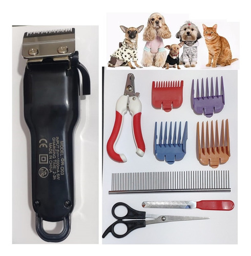 Imagem 6 de 7 de Kit Profissional Cordless Para Tosa Acabamento Caes E Gatos