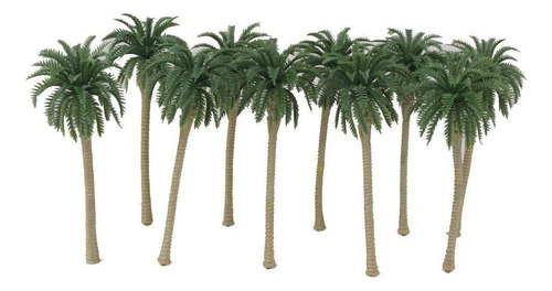 . 5x20 Peças Modelo Verde Coqueiros Escala 1/120 8cm