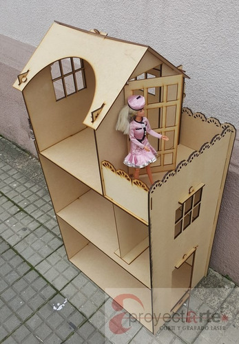 Casita Y Kit De Muebles  Muñecas Para Barbie - Proyectarte
