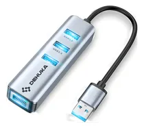 Comprar Adaptador Rj45 A Usb 4 En 1 Dehuka Pc Chromecast Roku Dispositivos Portable Puertos X3 Usb 3.0 Computadora Notebook Tablet Conexion Rapida Red Cable Ethernet Internet Portabilidad