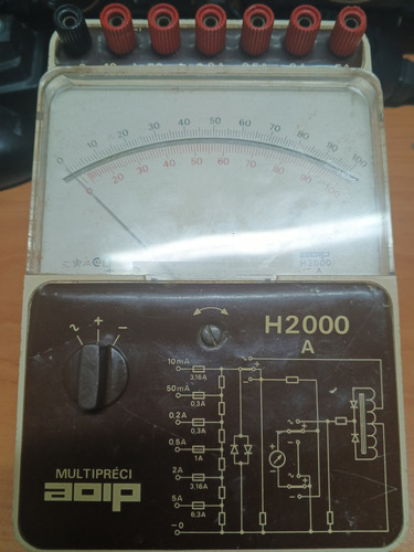 Amperímetro De Laboratorio Multipreci Aoip H2000a 10ma A 5a (Usado)