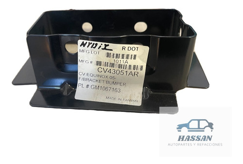 Guia Metalica Derecha Fascia Chevrolet Equinox 2005-2009