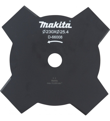 Cuchilla 9-1/4x1 PuLG 4 Filos P/ Desbrozadora Makita D66008