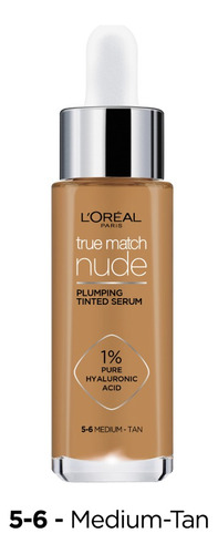 Base de maquillaje en sérum L'Oréal Paris True Match Nude Sérum L'oréal Paris True Match Nude Con Color 30 Ml Tono 4-5 Medium tono 5-6 medium-tan - 30mL 30g