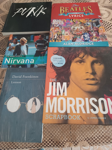 Libros De Rock -the Beatles,jim Morrison,jhon Lenon,nirvana