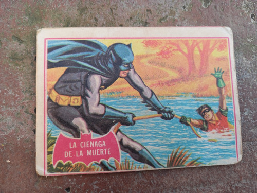 A- Figurita Batman Tarjeta Año 1966 N.7