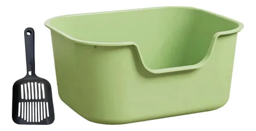 Caja De Arena Para Gatos Jumbo De Acero Inoxidable, Inodoro