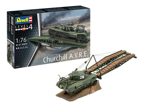 Tanque Churchill A.v.r.e. 1/76 Model Kit Revell