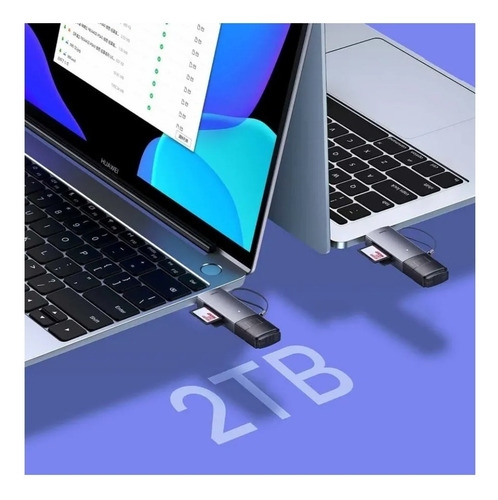 Imagen 5 de 10 de Lector De Tarjetas Baseus Sd Y Microsd Usb A 3.0 Y Usb C 3.0