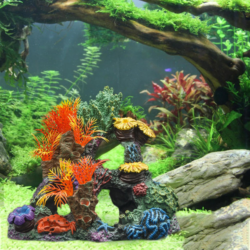 Decoração De Recife De Coral De Aquário De Colorida
