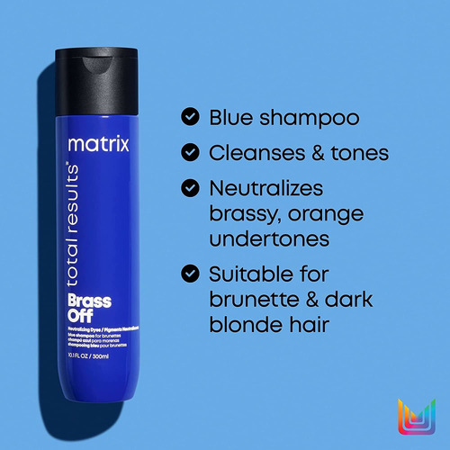 Matrix Total Results Brass Off Color Depositing Blue Shampoo