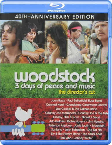 Blu-ray Woodstock - 3 Dias De Paz, Amor E Música
