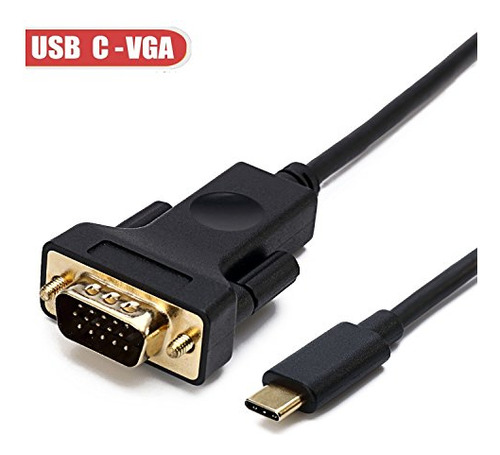 Usb-c A Vga, Cabledeconn Thunderbolt 3 Tipo C A Vga Macho Co