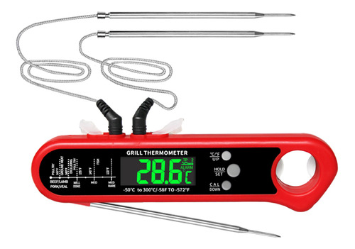 Termómetro De Barbacoa, Termómetro De Cocina Y Exterior Para