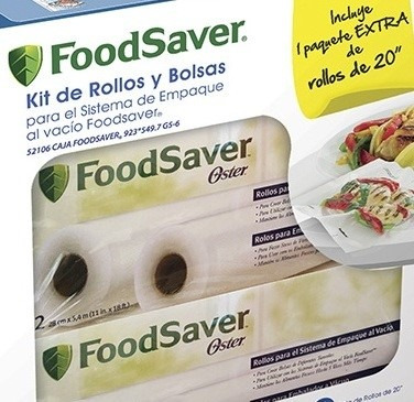 Kit Foodsaver 3 Rollos 2 Cajas De Bolsas Original