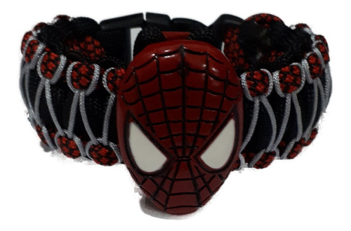 Pulsera Paracord Spiderman 5 Ancha