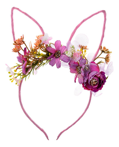 2 Diadema Con Orejas De Conejo De Pascua, Bonito Aro Para El