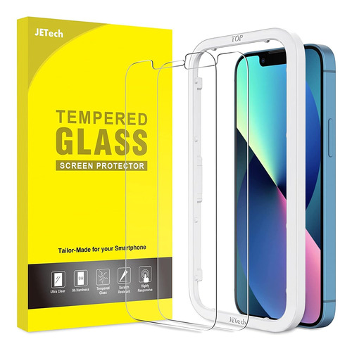 Vidrio Templado Jetech iPhone 13/13 Pro 6.1inch/hd/9h/2pack