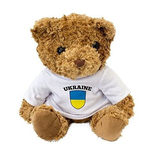 Nuevo - Oso De Peluche Ucrania - Tierna Y Cuddly -  - D1lu2