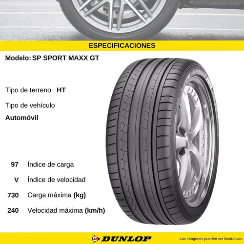 Llanta 235 50 R18 Dunlop Sp Sport Maxx Gt 97 V