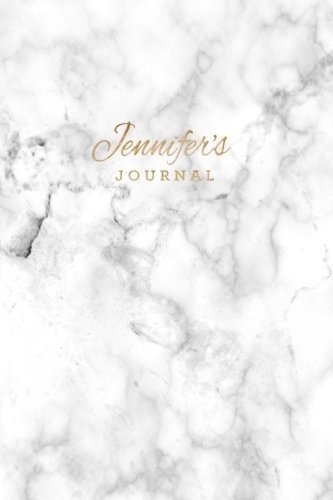 Jennifers Journal Personalized Marble + Gold Jennifer Notebo