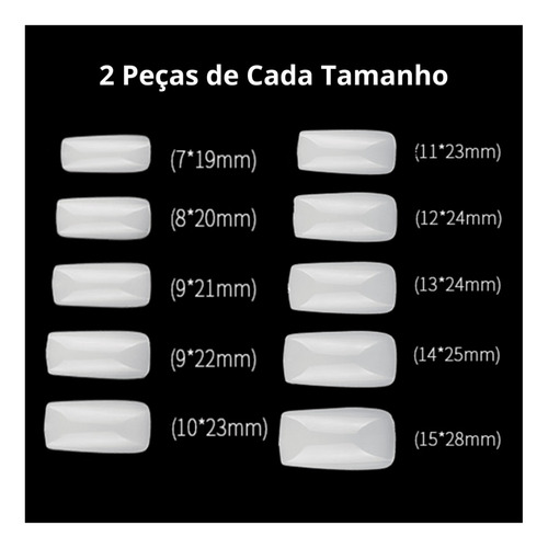 50 Unhas Postiças Fáceis De Fazer/decorar Kit Com 50 Unidade