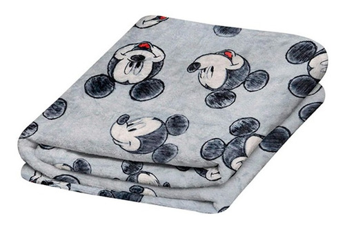 Cobertor Individual Matrimonial Ligero Frazada Mickey Disney