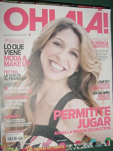 Revista Ohlala! 8/10 Florencia Bertotti Petting Lucha Aymar